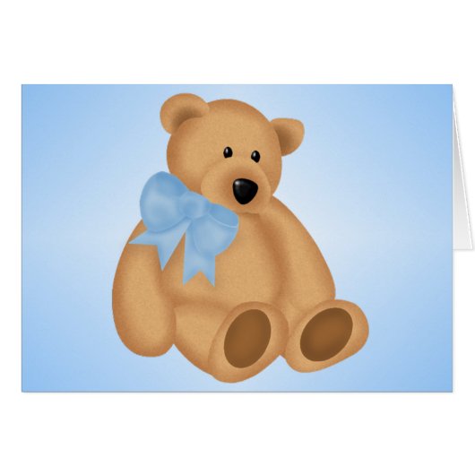 Cute Teddy Bear, For Baby Boy (Front Horizontal)