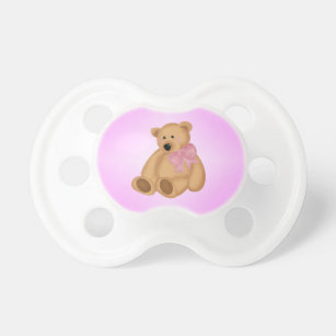 teddy bear with pacifier toy