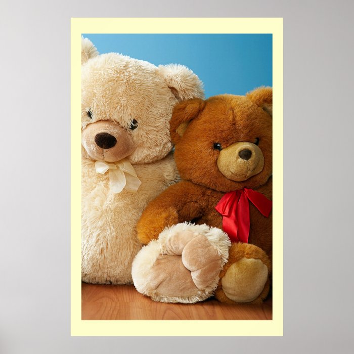 Cute Teddy Bear Friends Print