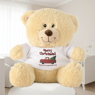 Cute teddy bear gift for 1st baby Christmas