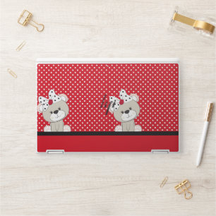 cute teddy bear HP laptop skin