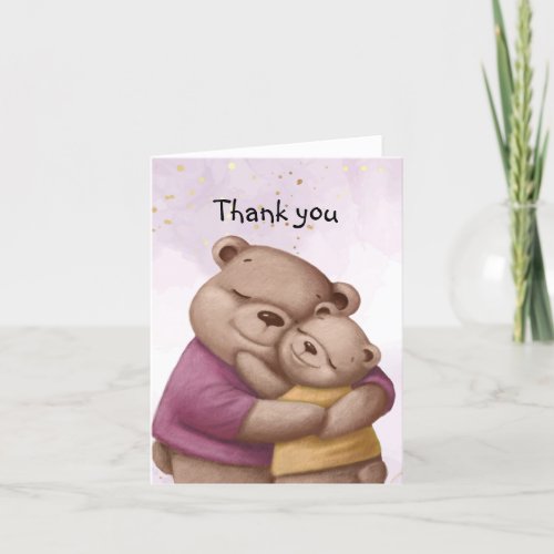 Cute Teddy Bear Hugs Thank you