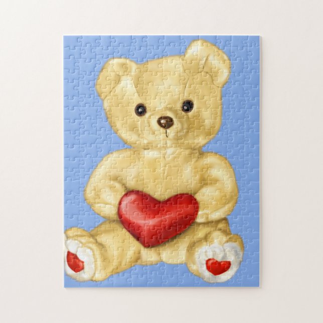 Cute Teddy Bear Hypnotist In blue Jigsaw Puzzle (Vertical)