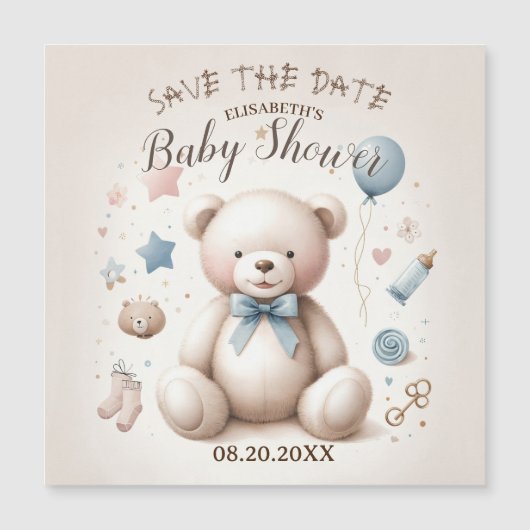 Cute Teddy Bear Invitation (Front)