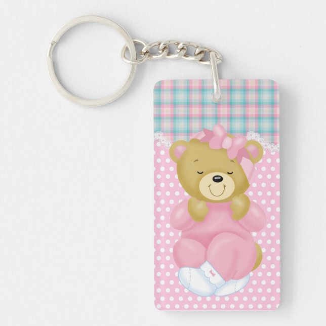 Cute Teddy Bear Keychain (Front)