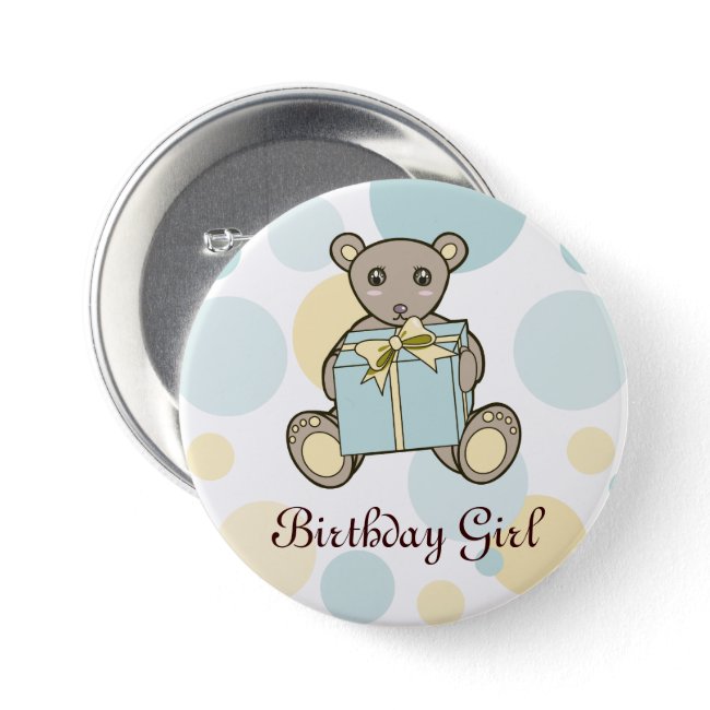 Cute Teddy Bear Kids Birthday Personalized