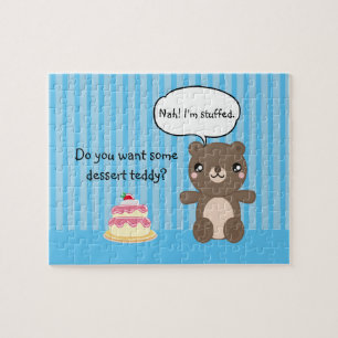Cute Teddy Bear Kids Funny Joke Jigsaw Puzzle