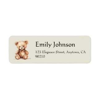 Cute Teddy Bear Labels