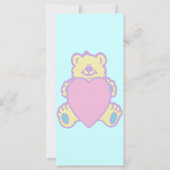 Cute Teddy Bear Love Heart (Back)
