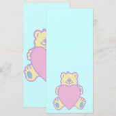 Cute Teddy Bear Love Heart (Front/Back)