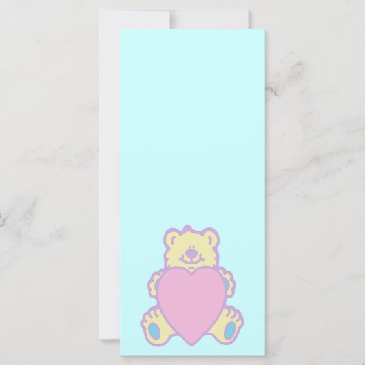 Cute Teddy Bear Love Heart (Front)