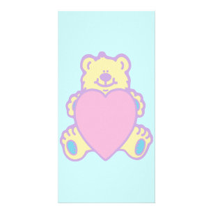 Cute Teddy Bear Love Heart Card