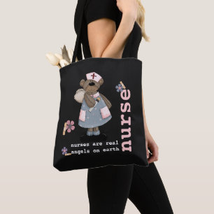 Cute Teddy Bear Nurse Appreciation Gift  Tote Bag
