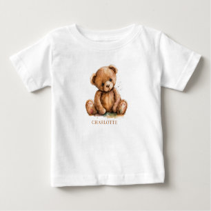 Cute Teddy Bear Personalized Baby T-Shirt