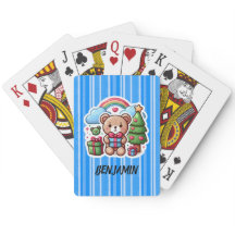 Cute Teddy Bear Personalized Playing Cards