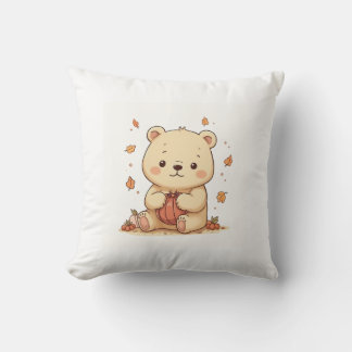 Cute teddy bear pillow cushion