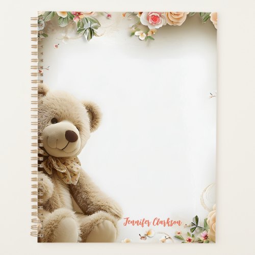 Cute Teddy Bear Planner