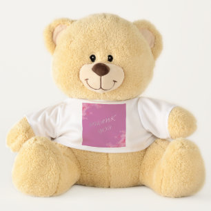 Cute Teddy Bear Plush Toy with Custom T-Shirt So