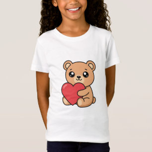 Cute Teddy Bear Portrait T-Shirt Aesthetic Overs