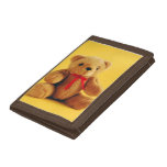 Cute teddy bear print wallet