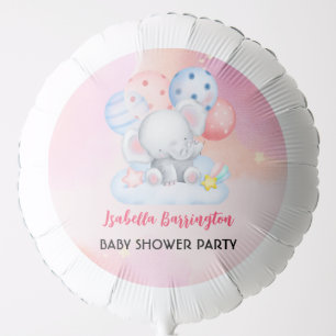 Cute teddy bear star balloon baby shower party