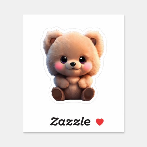  cute teddy bear sticker