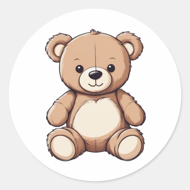 cute teddy bear sticker (Front)