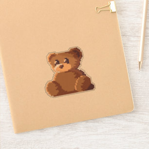 Cute teddy bear sticker