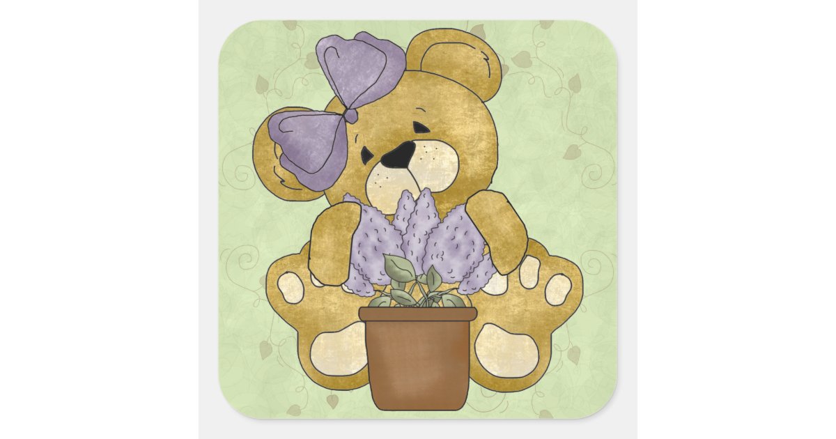 3d teddy bear stickers