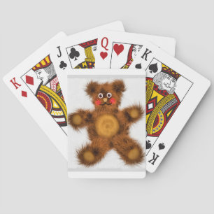 Cute Teddy Bear Toy Children Baby Shower Poker Cards