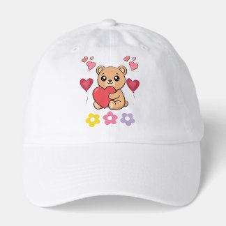 Cute Teddy Bear Valentine Hat