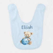 Cute Teddy Bear with Blue Ball