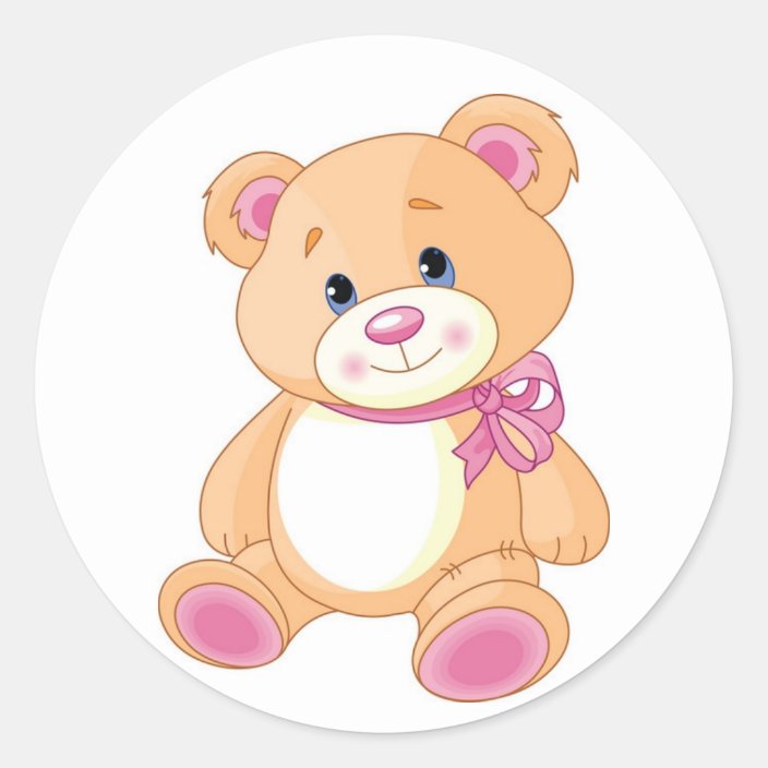 sticker teddy bear