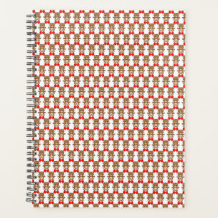 Cute Teddy Bear with Red Balloons Adorable Cartoon Planner