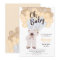 Cute teddy bear yellow balloon neutral baby shower