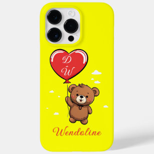 Cute Teddy Bear Yellow Case-Mate iPhone 14 Pro Max Case