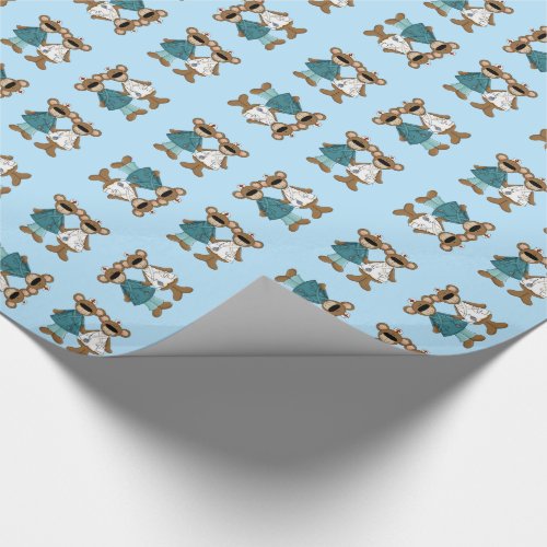 Cute Teddy Bears Gift Wrapping Paper for Nurse