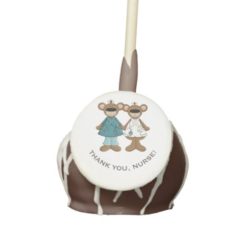 Cute Teddy Bears Nurse Appreciation Gift  Cake Pops