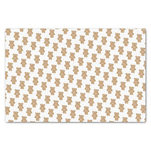 Cute Teddy Bears Pattern Tissue Paper