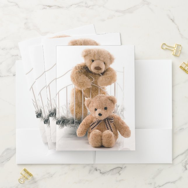 Cute Teddy Bears Pocket Folder (In Situ)