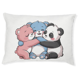 Cute Teddy Bears with Panda Pet Bed
