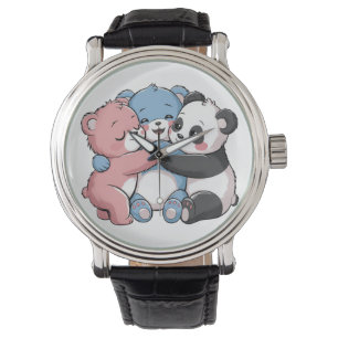 Cute Teddy Bears with Panda Watch