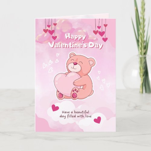 Cute Teddy Funny Valentine Card
