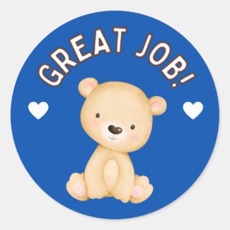 Cute Teddy Great Job Student Progress Award