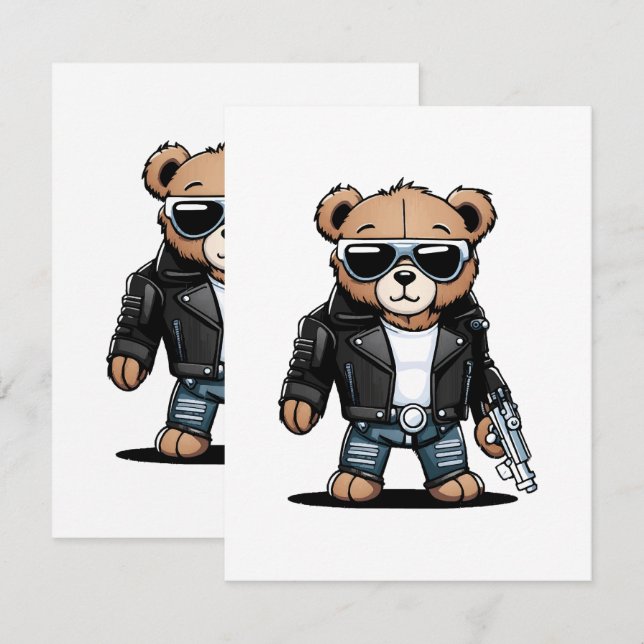 Cute Teddy Memes Enclosure Card (Front/Back)
