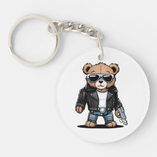 Cute Teddy Memes Keychain