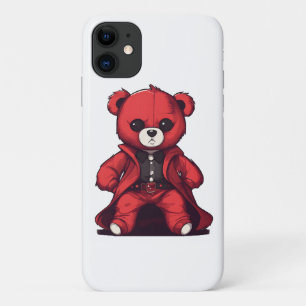 Cute teddy red boy iPhone 11 case