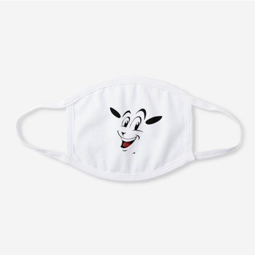 Cute teddy sheep happy pet smile funny lamb animal white cotton face mask
