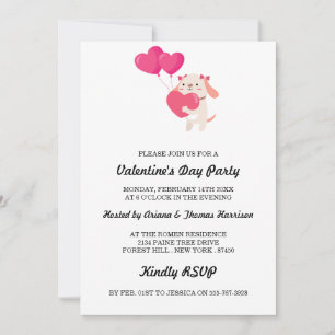 Cute Teddy Valentine's Day Thank-you cards