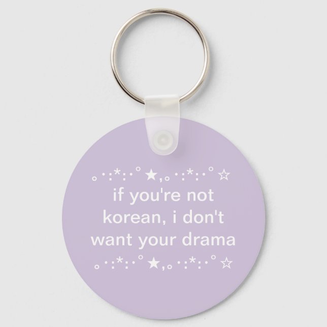 Cute Teen Aesthetic Kpop & Kdrama Keychain (Front)